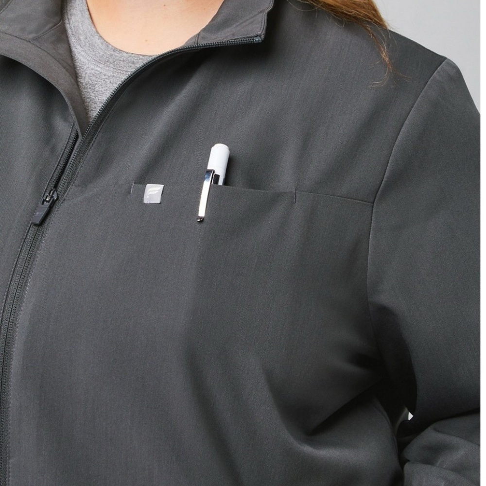 Fabletics Dark Gray Daily Scrub Jacket - image 5
